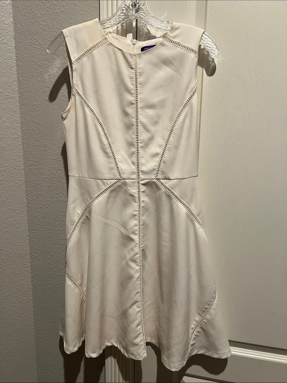 Sleeveless White Fit-and-Flare Dress